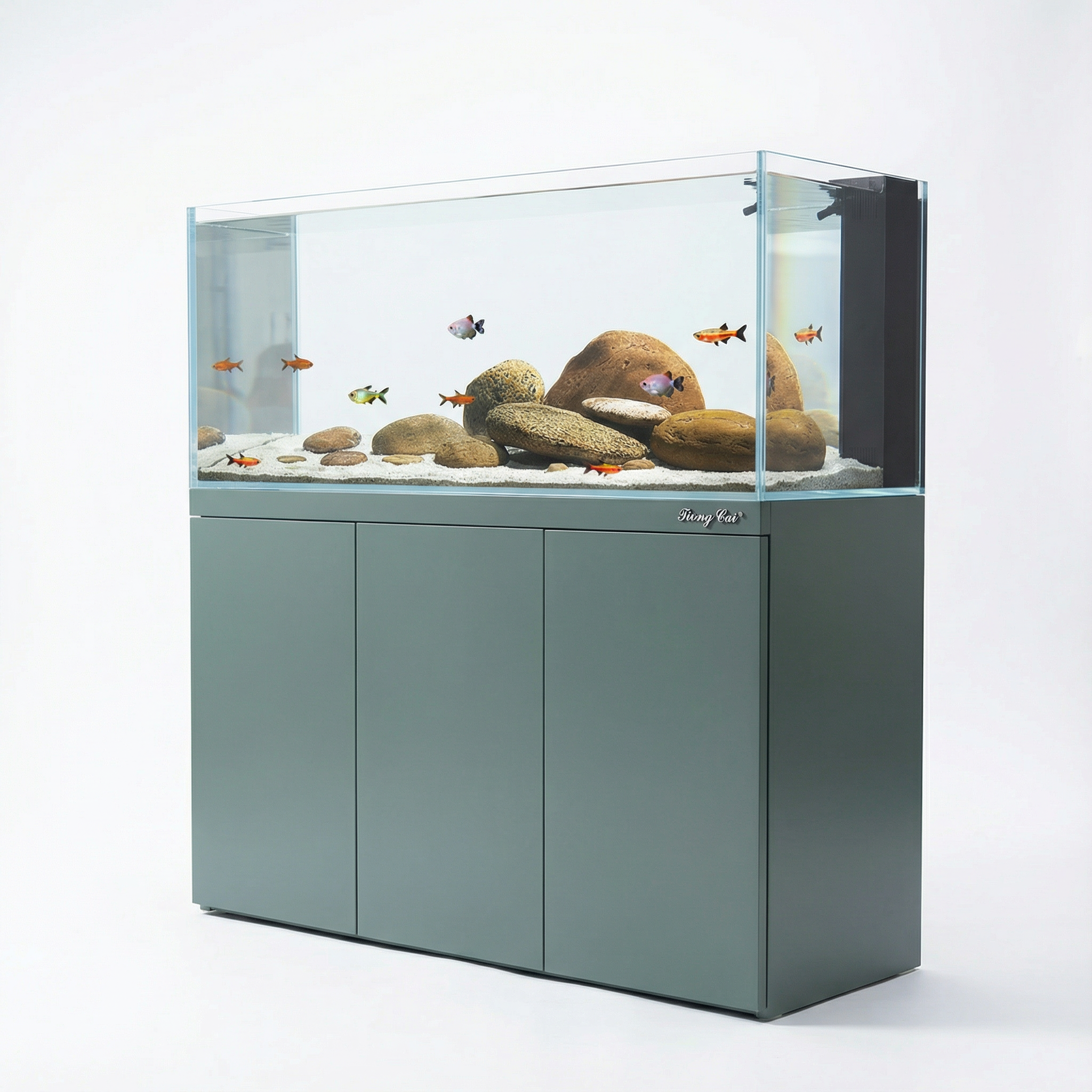 58 Gallon Fish Tank – Ultra Clear Architecture – Green Dominion Core Series