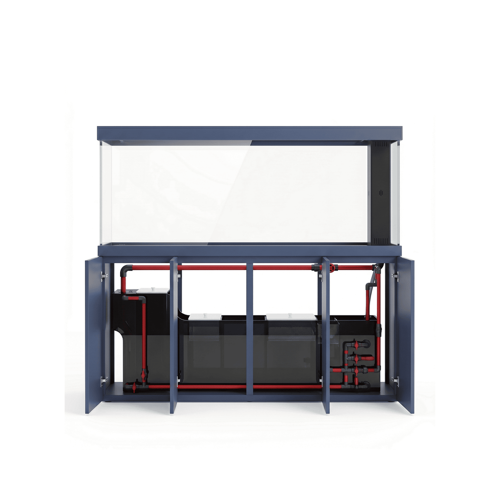 209 Gallon Fish Tank – Ultra Clear Architecture – Navy Blue Crown Series