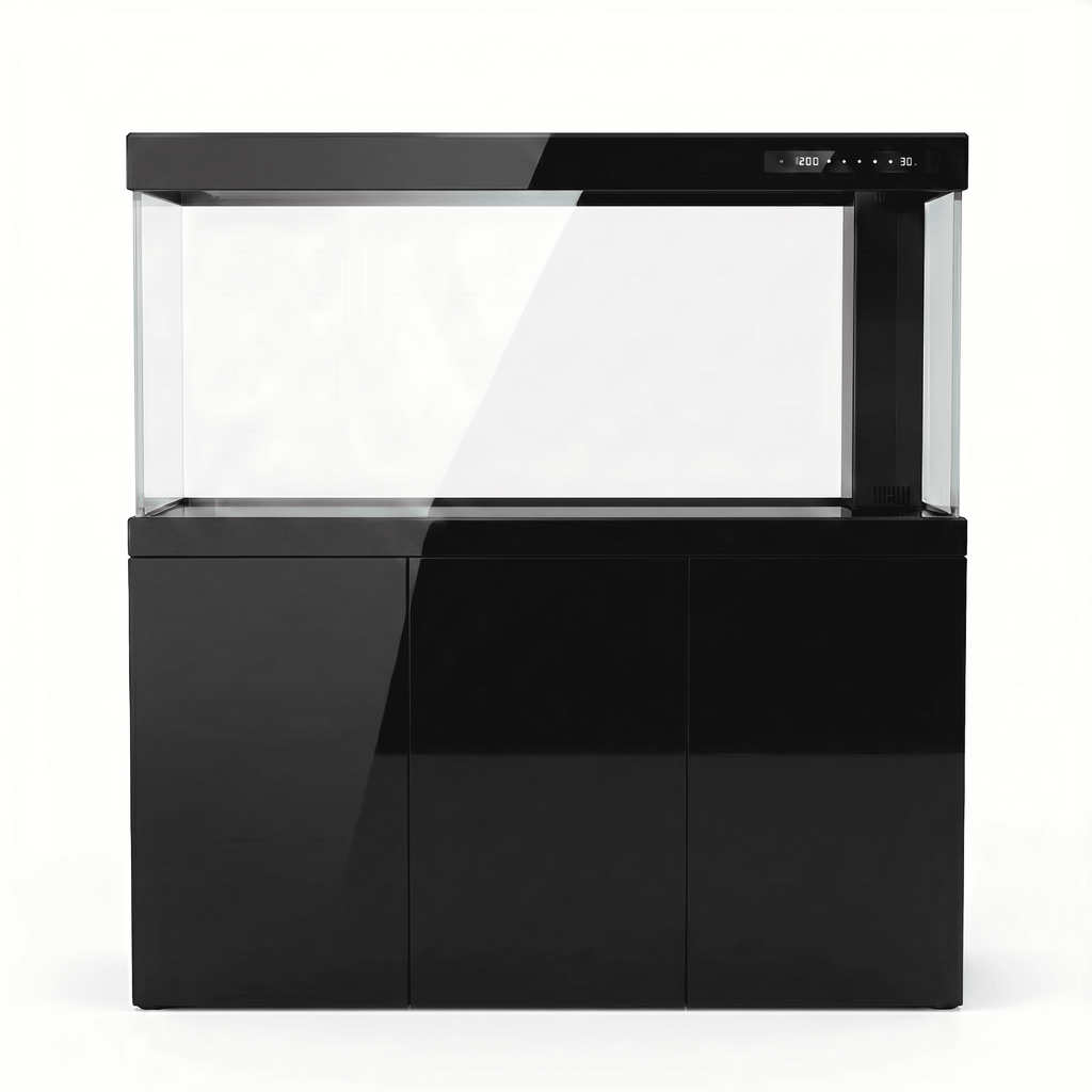 150 Gallon Fish Tank –  Ultra Clear Architecture – Black Titan Series