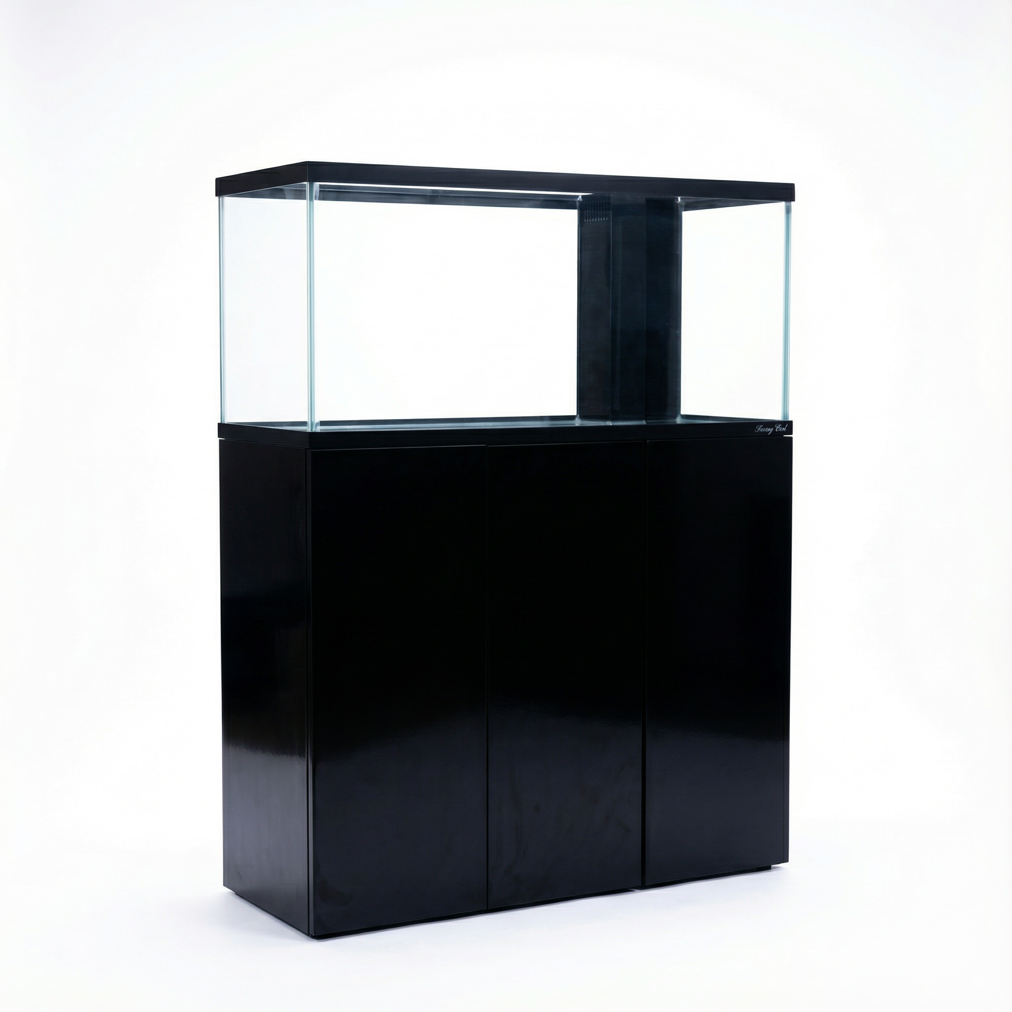 58 Gallon Fish Tank – Ultra Clear Architecture – Black Dominion Core Series