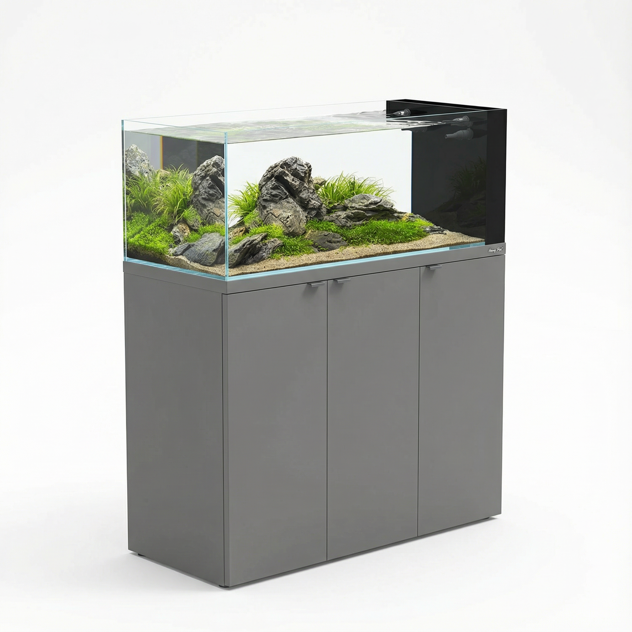 58 Gallon Fish Tank – Ultra Clear Architecture – Grey Dominion Core Series