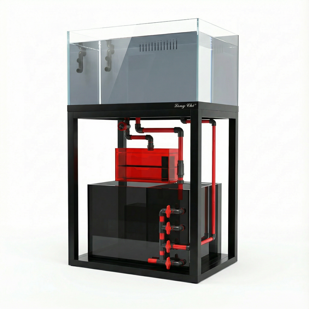 42 Gallon Fish Tank – Ultra Clear Architecture – Black Quantum Series