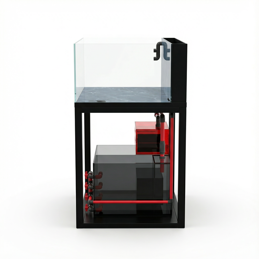 42 Gallon Fish Tank – Ultra Clear Architecture – Black Quantum Series