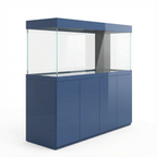 119 Gallon Fish Tank –  Ultra Clear Architecture – Navy Blue Crown Series