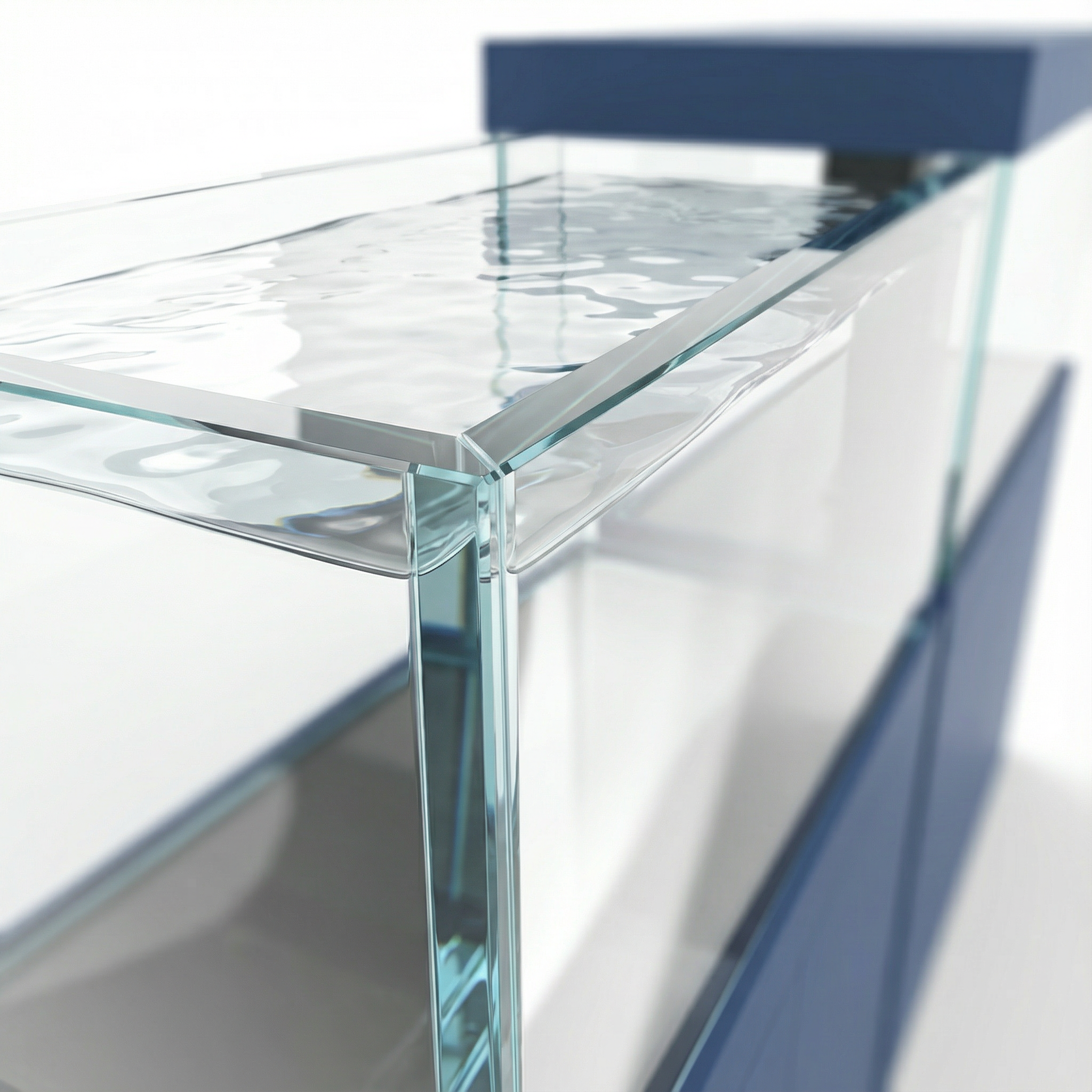 119 Gallon Fish Tank –  Ultra Clear Architecture – Navy Blue Crown Series