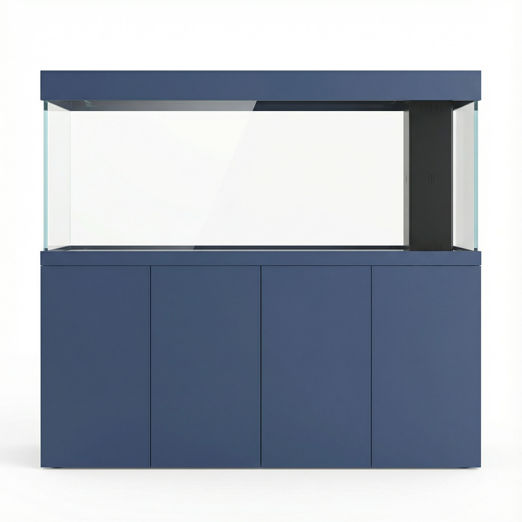 119 Gallon Fish Tank –  Ultra Clear Architecture – Navy Blue Crown Series