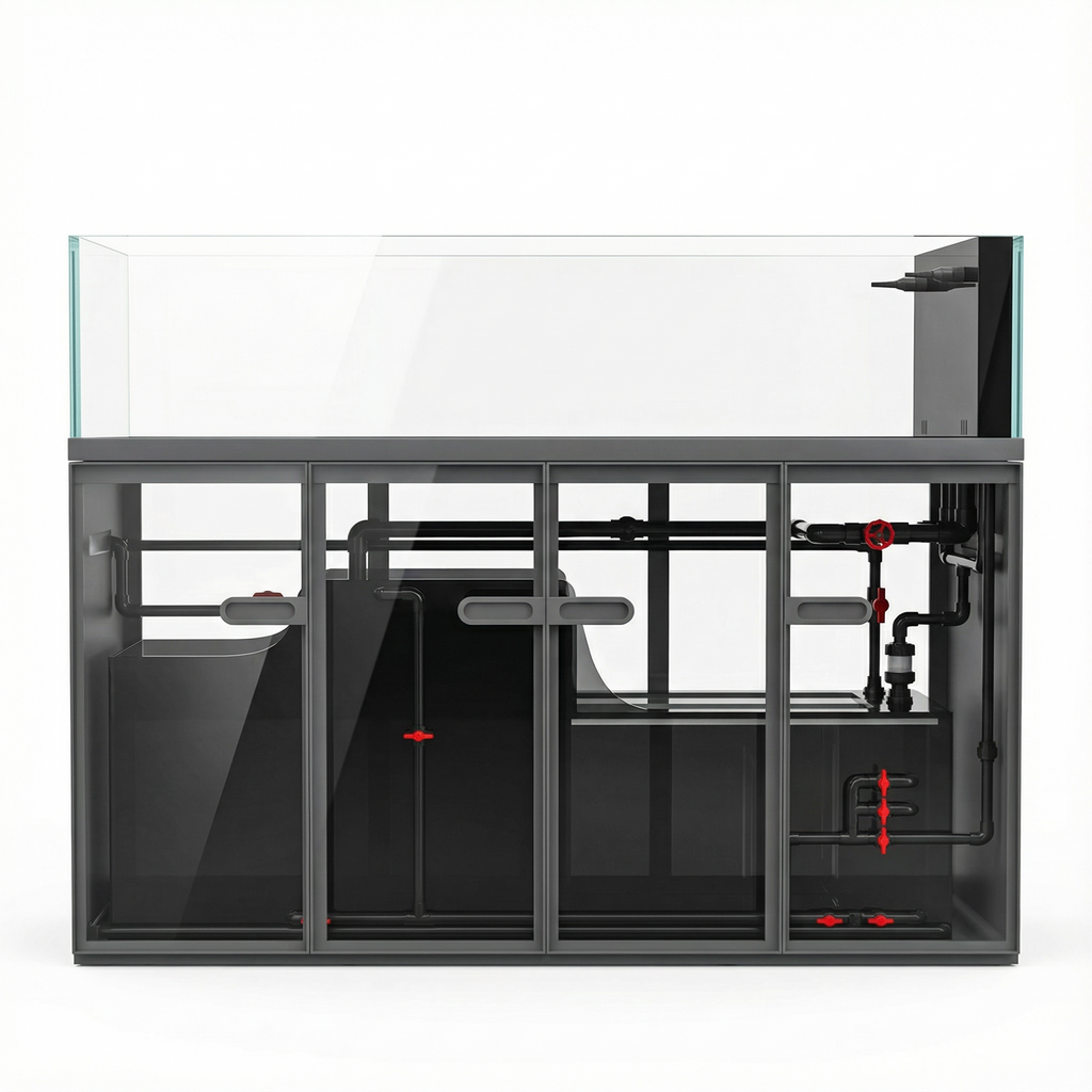 119 Gallon Fish Tank – Ultra Clear Architecture – Grey Crest Series