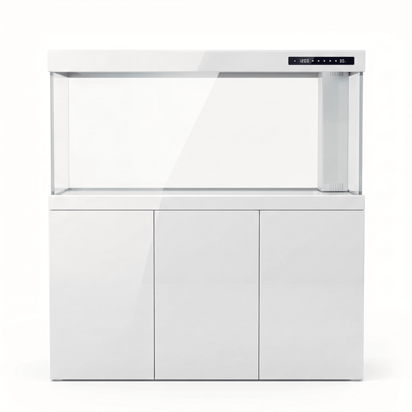 105 Gallon Fish Tank – Ultra Clear Architecture – White Titan