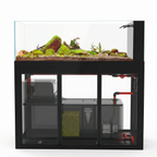 58 Gallon Fish Tank – Ultra Clear Architecture  – Black Foundry Series