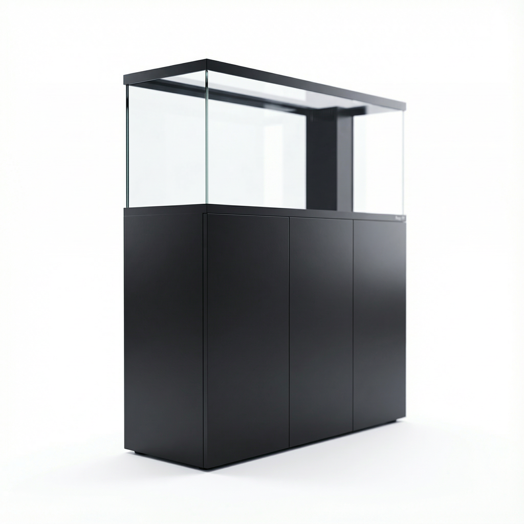 58 Gallon Fish Tank – Ultra Clear Architecture – Black Dominion Core Series