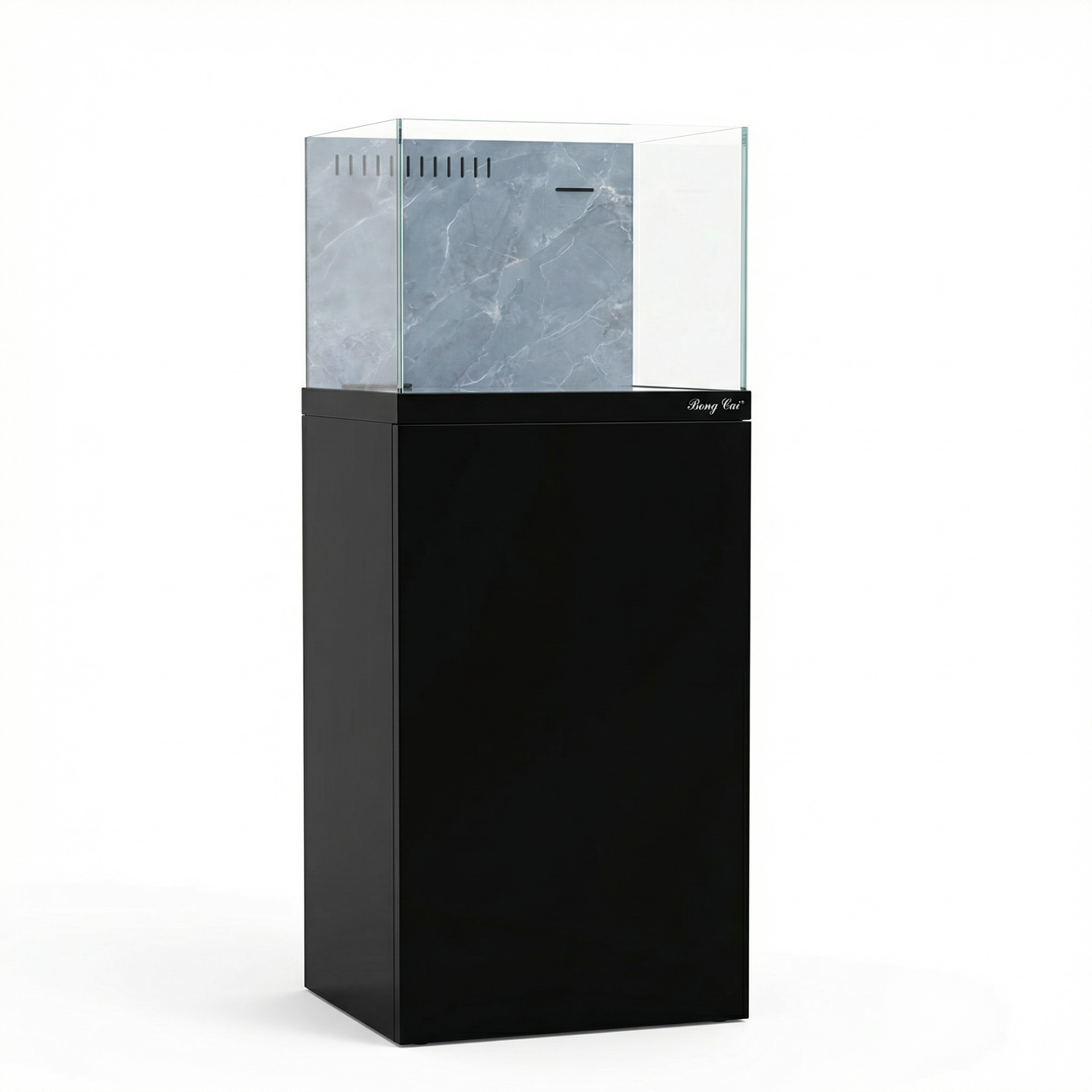 13 Gallon Fish Tank  – Ultra-Clear Architecture – Black Tower Series