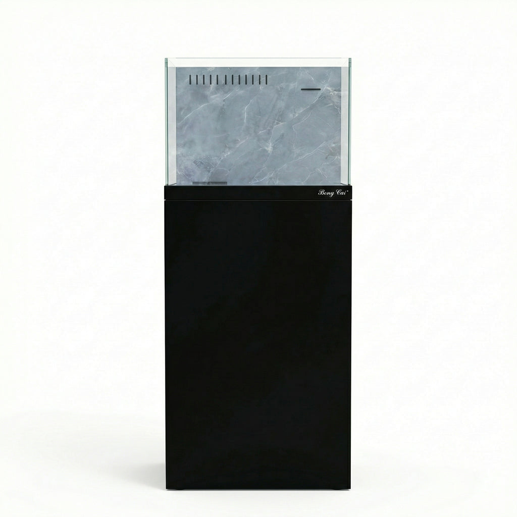 13 Gallon Fish Tank  – Ultra-Clear Architecture – Black Tower Series