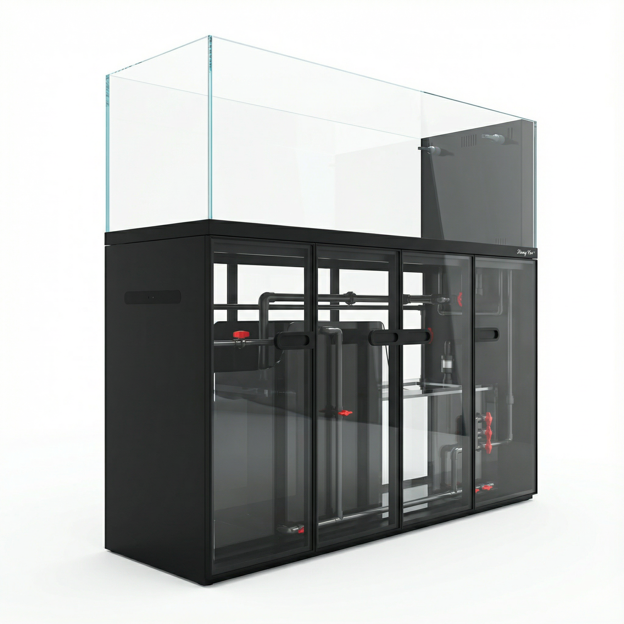 105 Gallon Fish Tank – Ultra Clear Architecture – Grey Crest Series