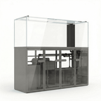 209 Gallon Fish Tank – Ultra Clear Architecture – Grey Crest Series