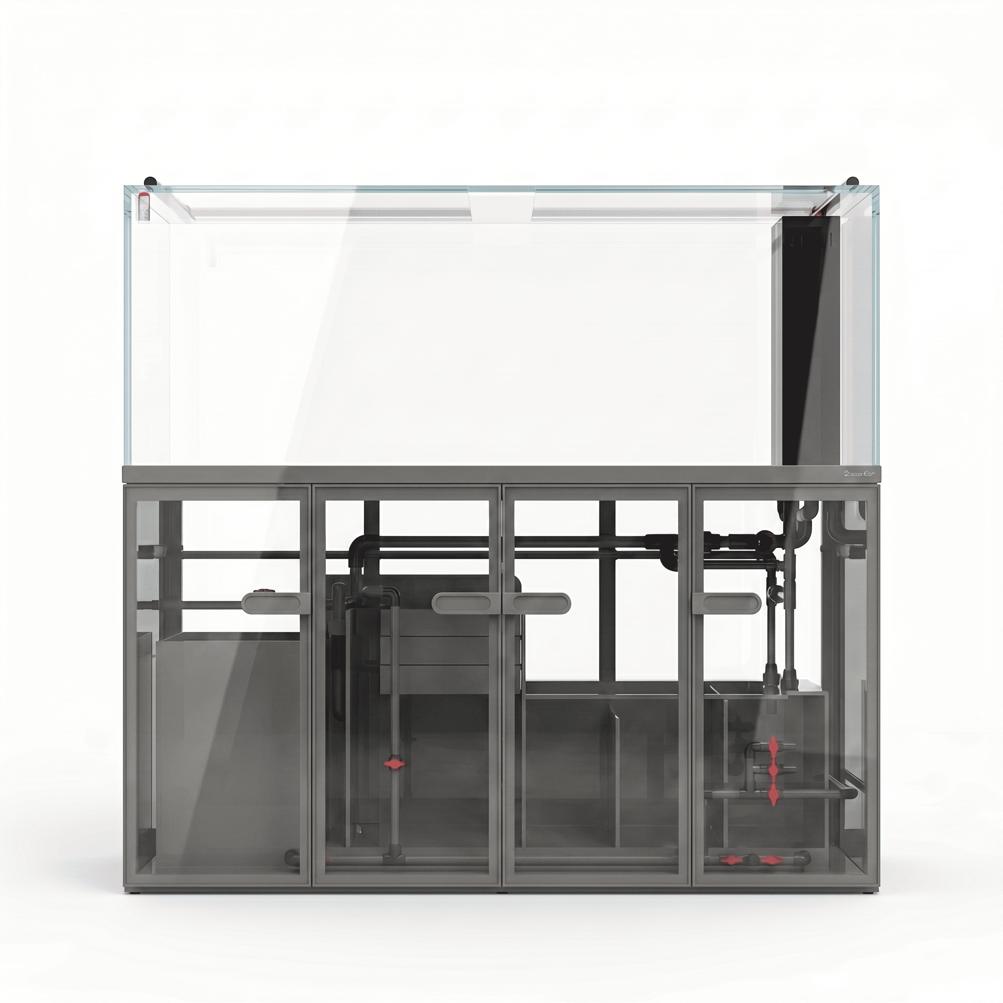 209 Gallon Fish Tank – Ultra Clear Architecture – Grey Crest Series