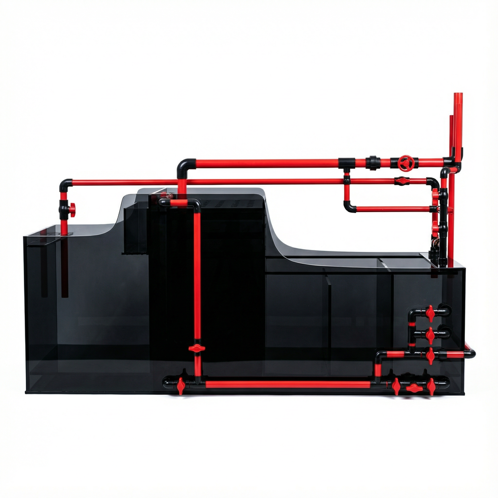 119 Gallon Fish Tank – Ultra Clear Architecture – Red Crest Series