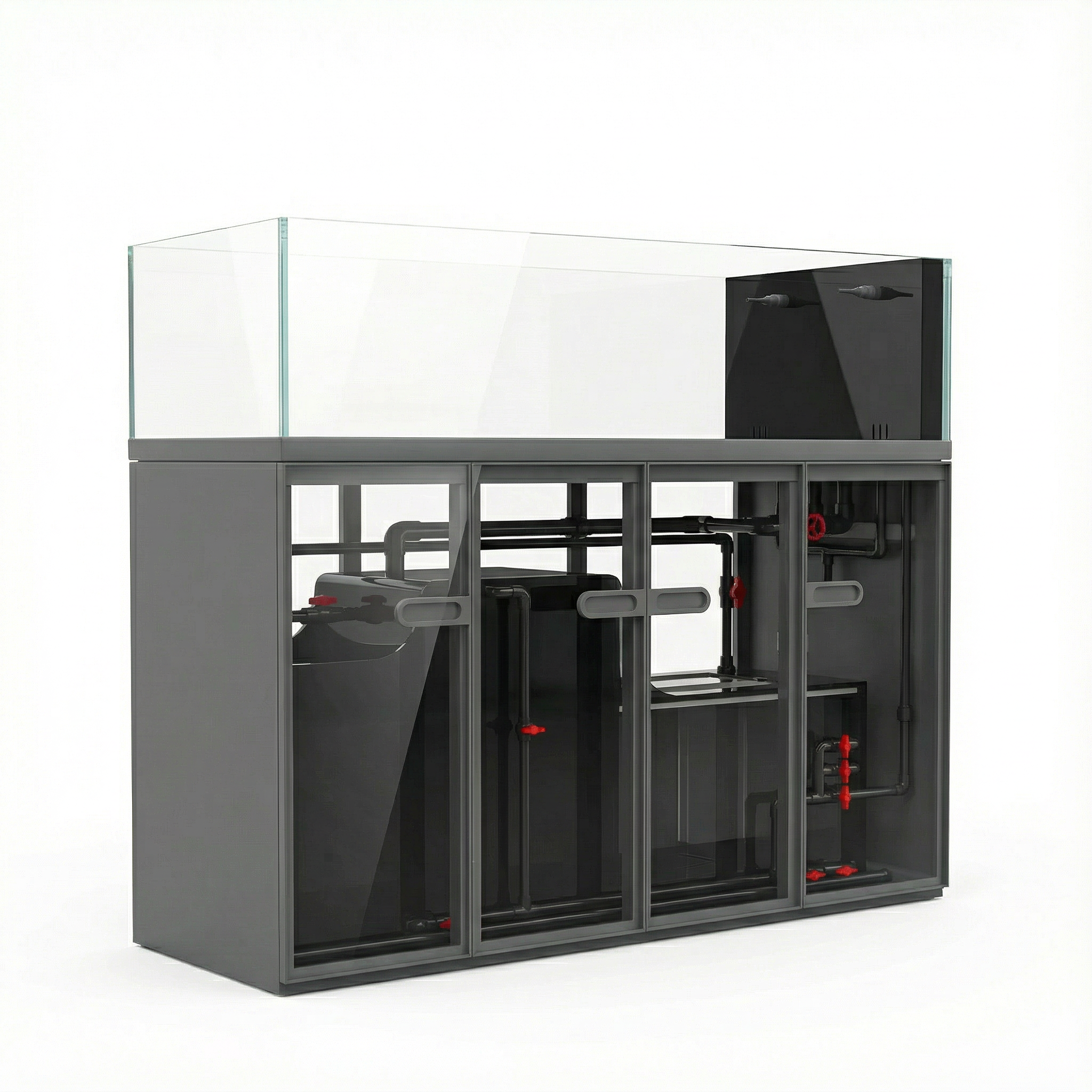 105 Gallon Fish Tank – Ultra Clear Architecture – Grey Crest Series