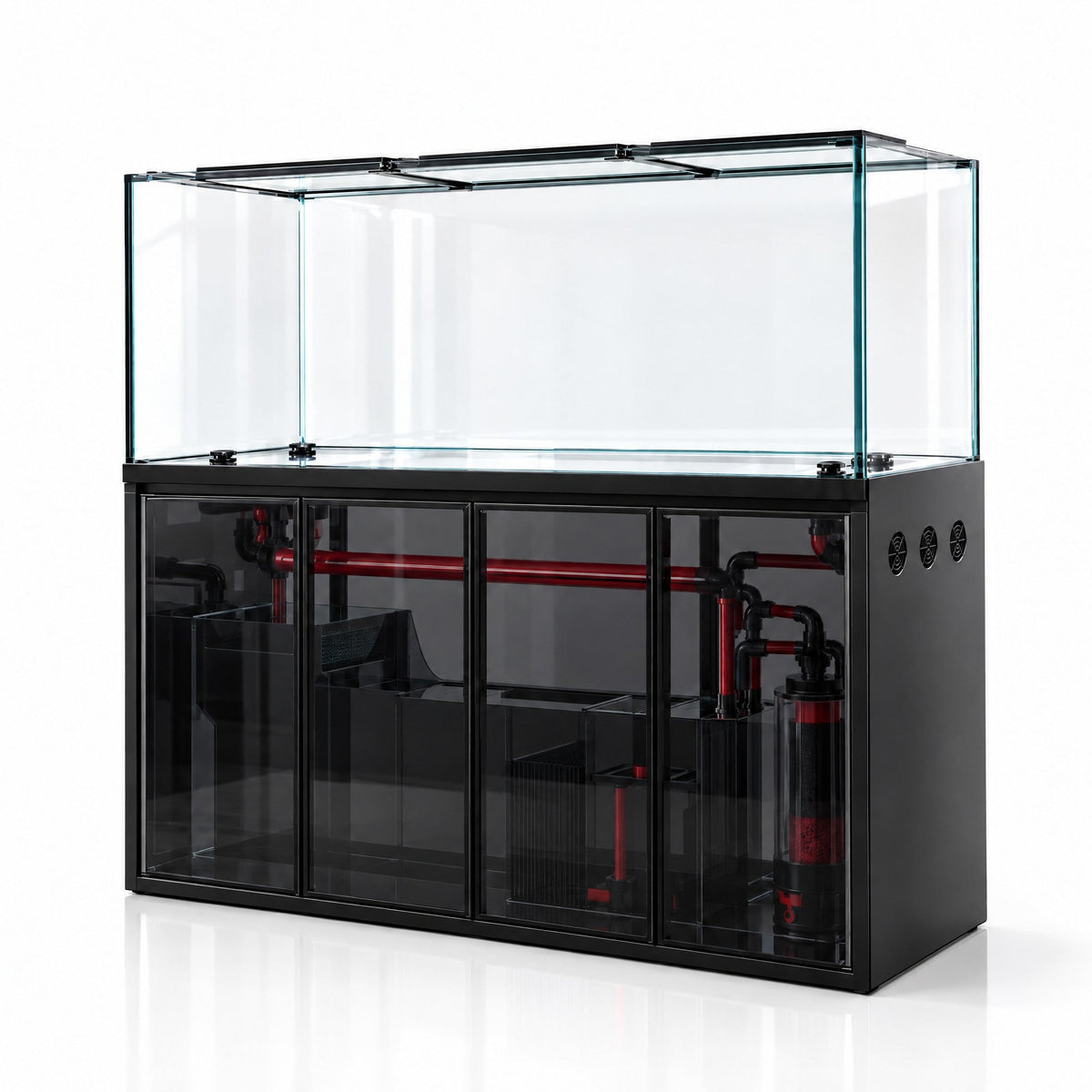 206 Gallon Fish Tank – Ultra Clear Architecture – Black Clearview Series