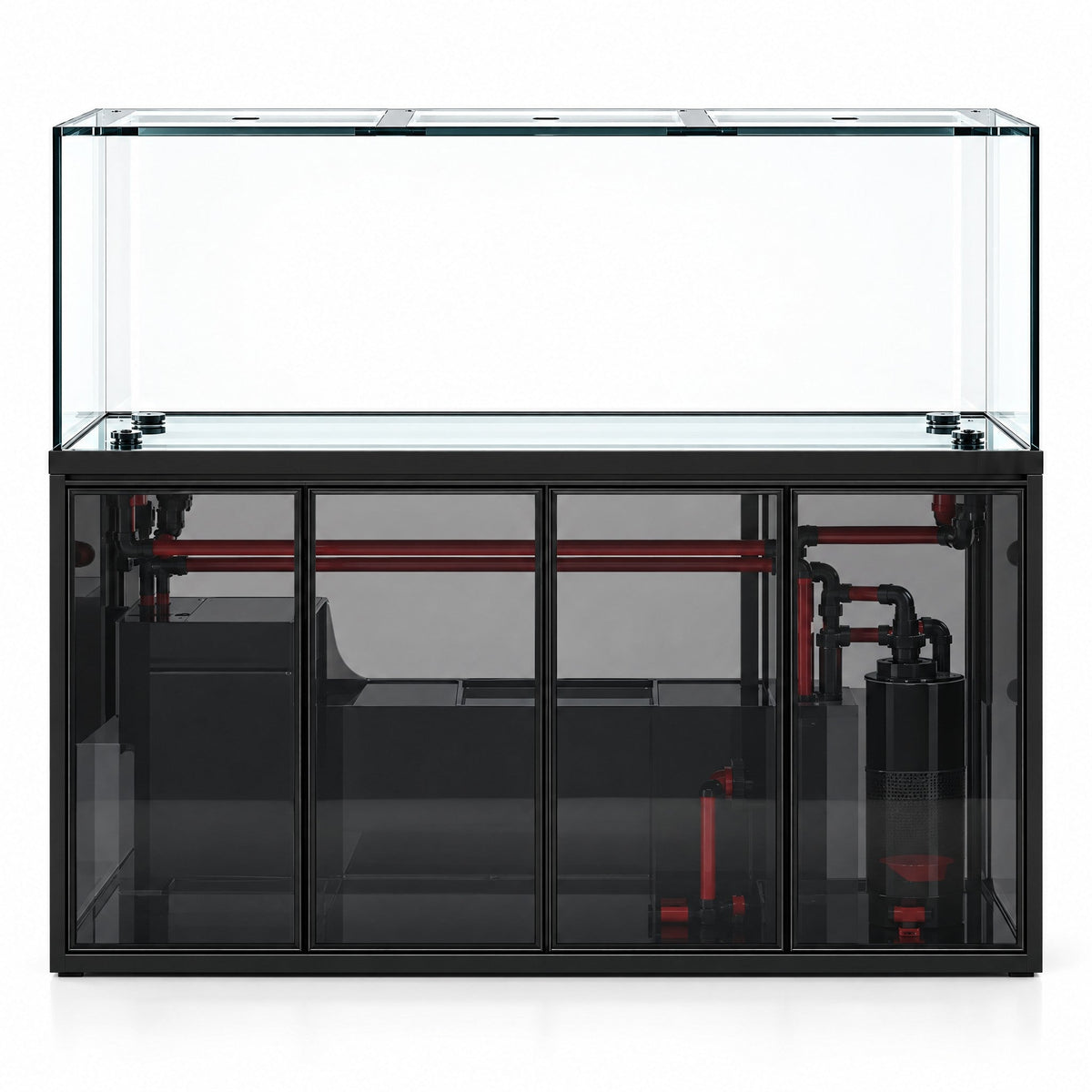 206 Gallon Fish Tank – Ultra Clear Architecture – Black Clearview Series