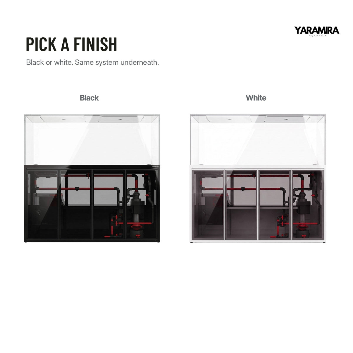 231 Gallon Fish Tank – Ultra Clear Architecture – Black Clearview Series