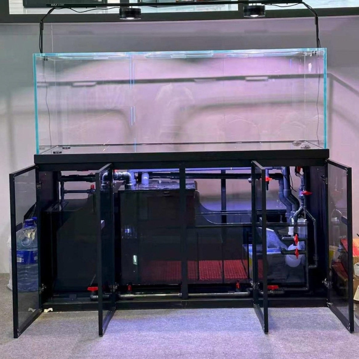 206 Gallon Fish Tank – Ultra Clear Architecture – Black Clearview Series